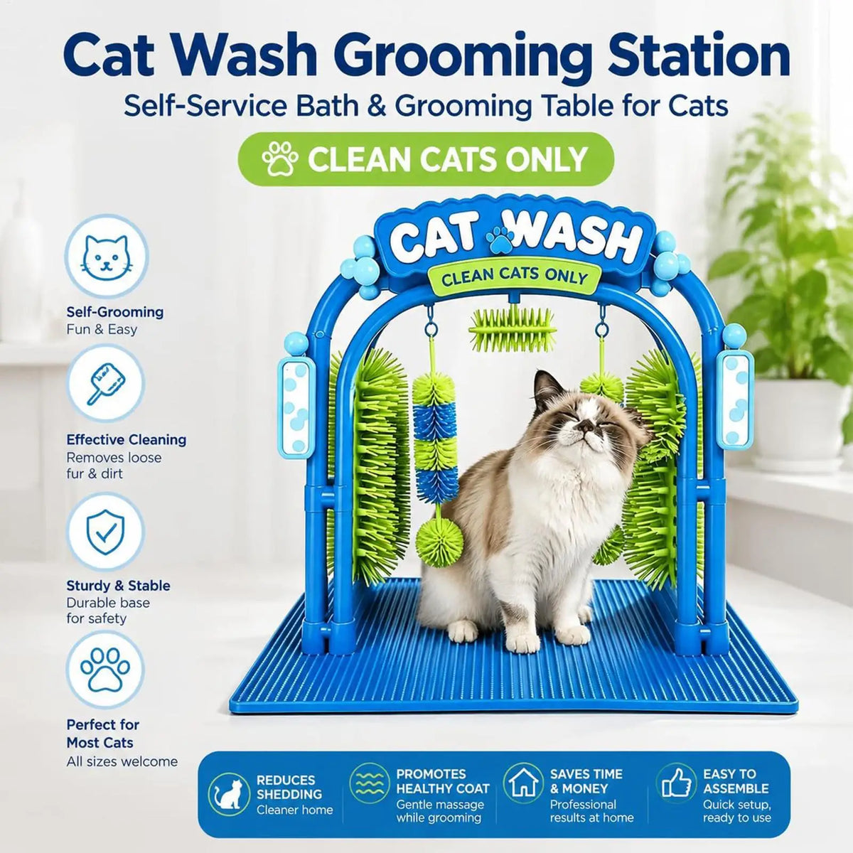 PurrClean™ Cat Grooming Station