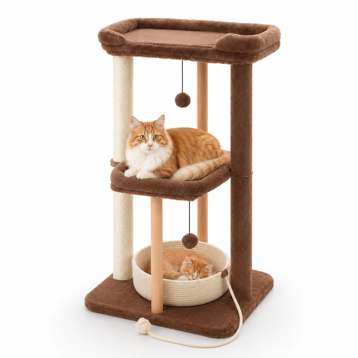 Modern Wood Cat Tree — product view 12